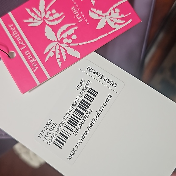 TRINA Turk purple hand bag,nwt - Picture 8 of 11